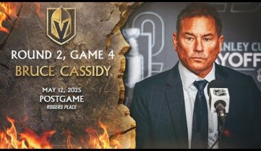 Round 2, Game 4 | Bruce Cassidy Postgame: We Need To Get To Our Game Quicker