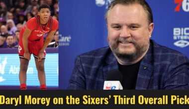 Daryl Morey Speaks on the Philadelphia 76ers' Third Overall Draft Pick| Is Ace Bailey an Option?