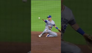Royals Turn Unreal Double Play #shorts #kansascityroyals #doubleplay #baseballhighlights #mlb