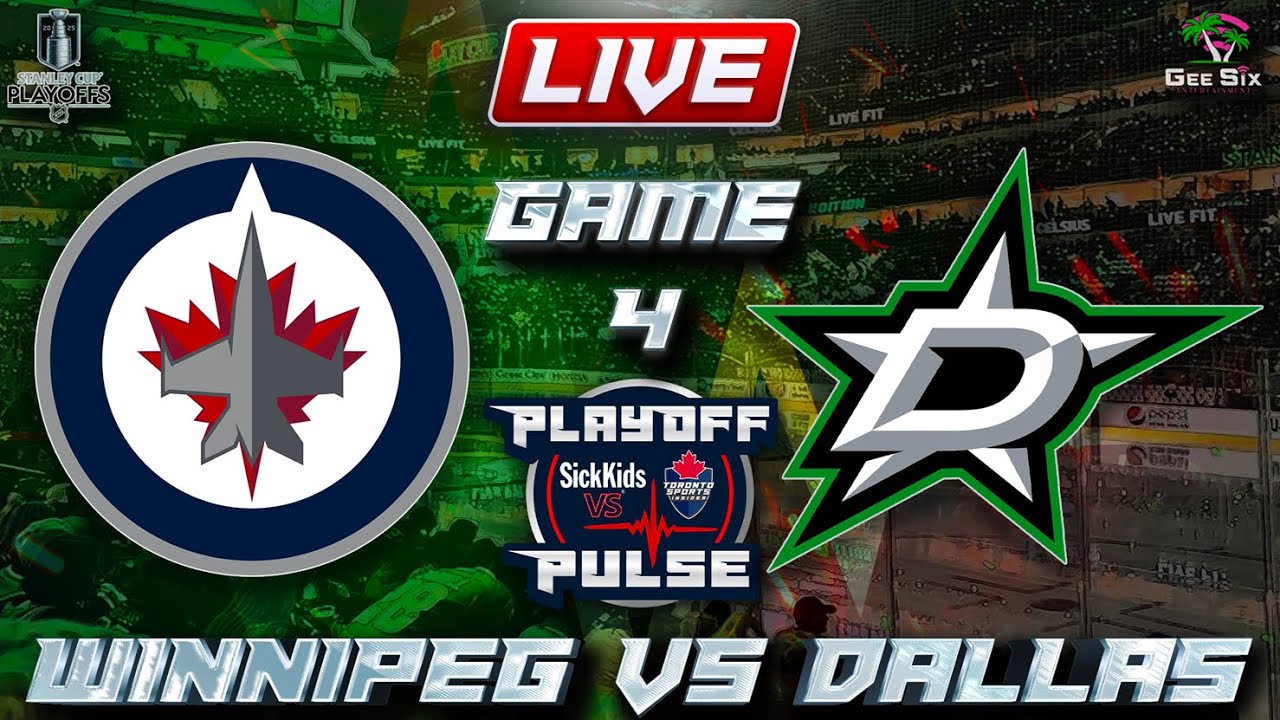 Winnipeg Jets vs Dallas Stars Game 4 LIVE Stream Game Audio | NHL Playoffs Streamcast & Chat