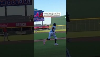 Ronald Acuña Jr. wastes NO TIME 😤😤 #Braves #MLB