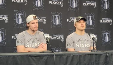 Dallas Stars Miro Heiskanen & Mikael Granlund Post Game Interview (Rd 2 Game 4 vs Winnipeg)