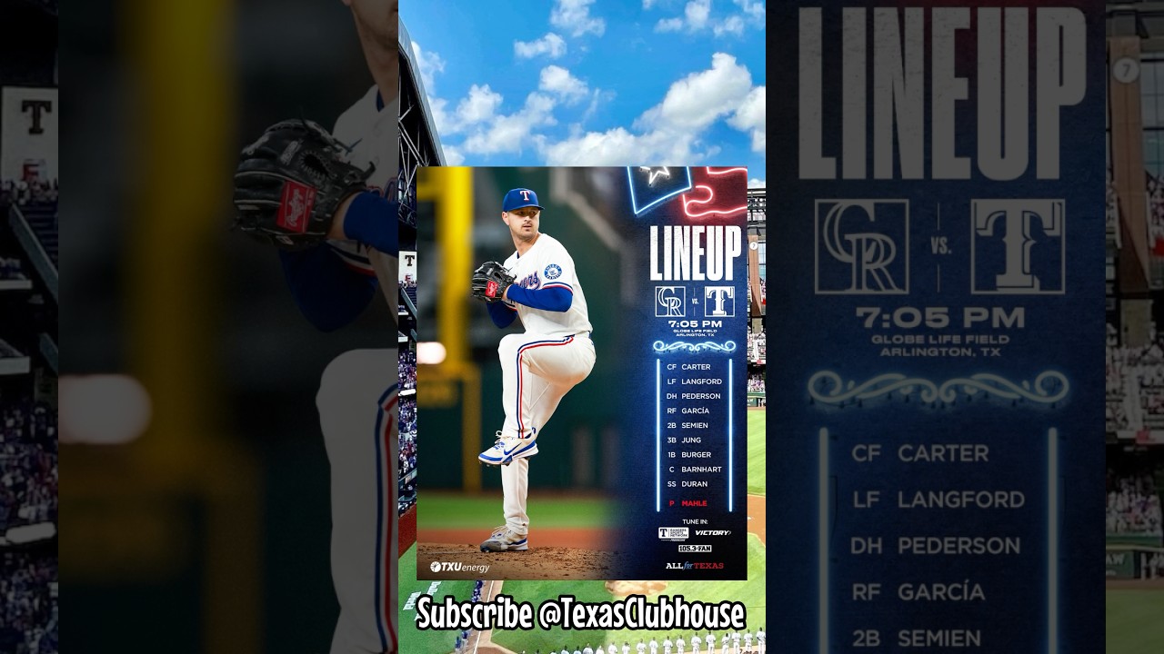 Pregame Thoughts as the Texas Rangers Begin a 3 Game Series Against the Colorado Rockies