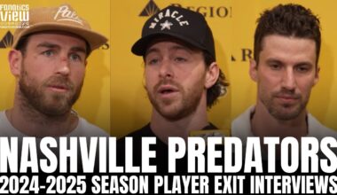 Nashville Predators 2024-2025 Exit Interviews Part 1: Jonathan Marchessault, Roman Josi & More