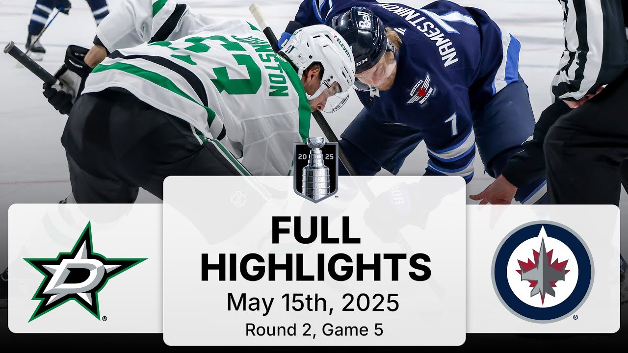 NHL Playoff Highlights | Stars vs. Jets | May 15, 2025