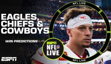 Eagles, Chiefs & Cowboys SCHEDULE WIN PREDICTIONS 🏈 | NFL Live