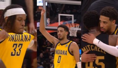 Tyrese Haliburton waves goodbye after Myles Turner dagger 3 to eliminate Cavs and advance to ECF