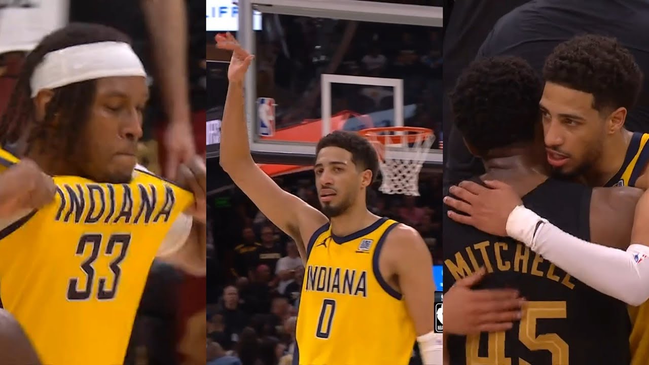 Tyrese Haliburton waves goodbye after Myles Turner dagger 3 to eliminate Cavs and advance to ECF
