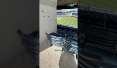 I found the WORST seat at Kauffman Stadium, home of the Kansas City Royals #mlb #baseball