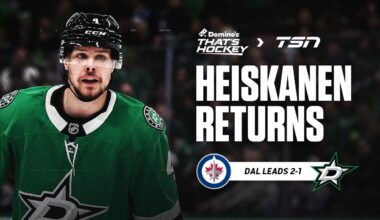 How big is expected return of Heiskanen in Jets vs Stars series?