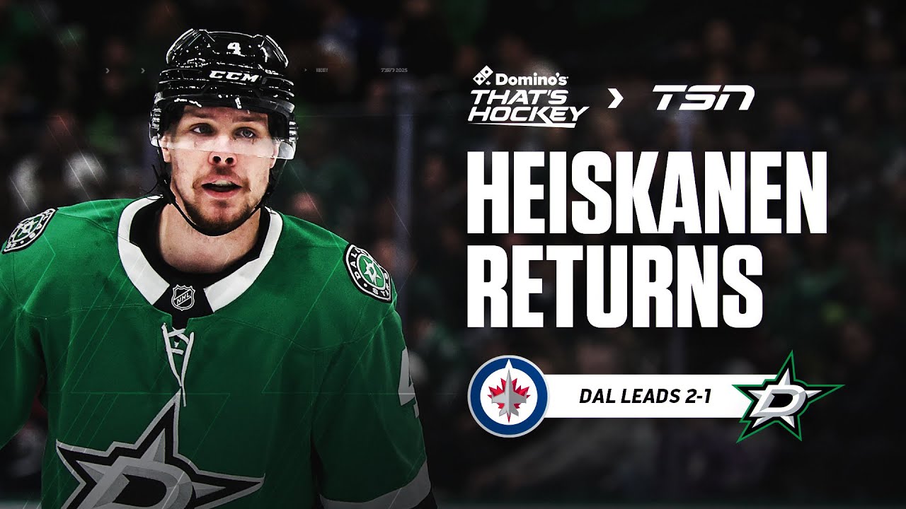 How big is expected return of Heiskanen in Jets vs Stars series?
