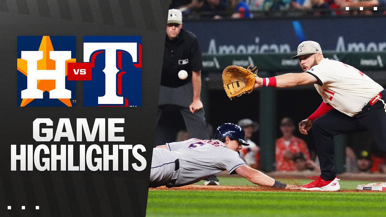 Astros vs. Rangers Game Highlights (5/16/25) | MLB Highlights
