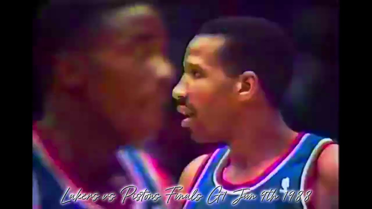 "Magic, Big Game James, & Kareem vs Isaiah Thomas & The Bad Boy Pistons" Finals G1 6.7.88
