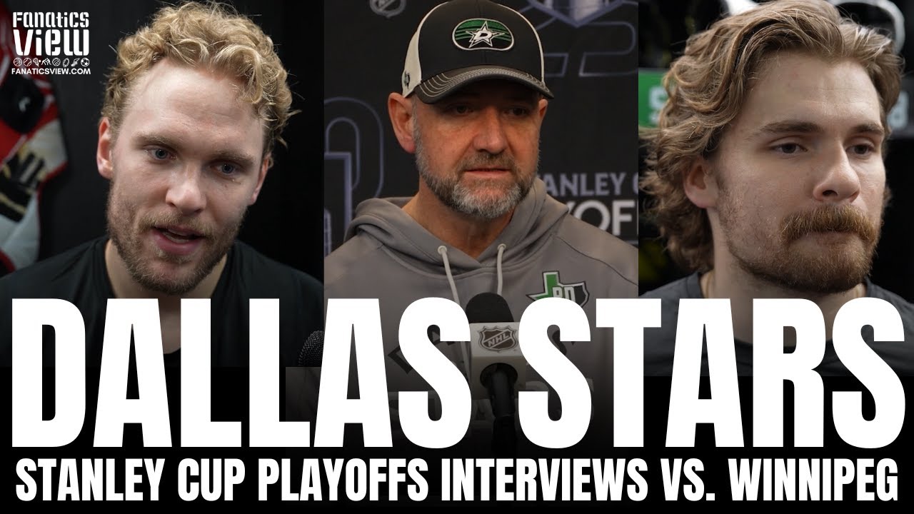 Mikko Rantanen, Sam Steel & Pete DeBoer Discuss Dallas Stars vs. Winnipeg Jets Series Before Game 6