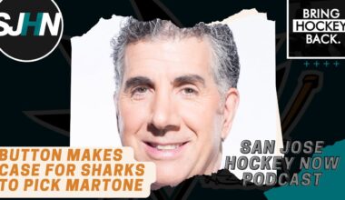 Button Makes Case for Sharks To Pick Martone