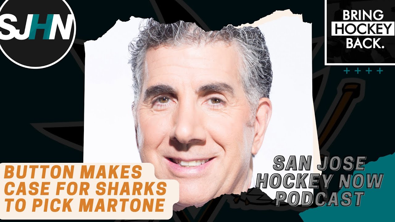 Button Makes Case for Sharks To Pick Martone