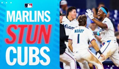 Marlins STUN the Cubs with a walk-off in the ninth! (feat. Jesús Sánchez game-winning double!)