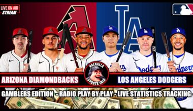 Los Angeles Dodgers vs Arizona Diamondbacks ⚾ MLB Baseball 🟢 LIVE STREAM Gamblers Edition.