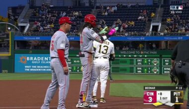 😎 TRIPLE REMOLCADOR Elly De La Cruz | Cincinnati Reds 3-1 Pittsburgh Pirates | MLB 2025