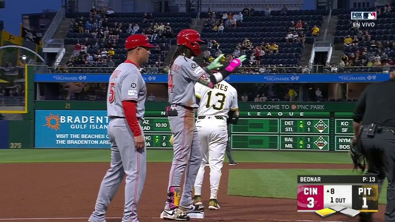 😎 TRIPLE REMOLCADOR Elly De La Cruz | Cincinnati Reds 3-1 Pittsburgh Pirates | MLB 2025