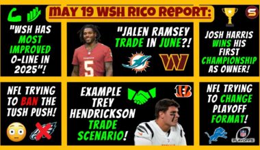 👀Ramsey Trade in June? J Harris Gets 1st Ring! Trey Hendrickson Trade Scenario! Most Improved O-Line