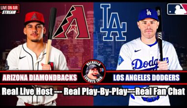 Los Angeles Dodgers vs Arizona Diamondbacks ⚾ MLB Baseball 🟢 LIVE STREAM Watch Party  3D view.