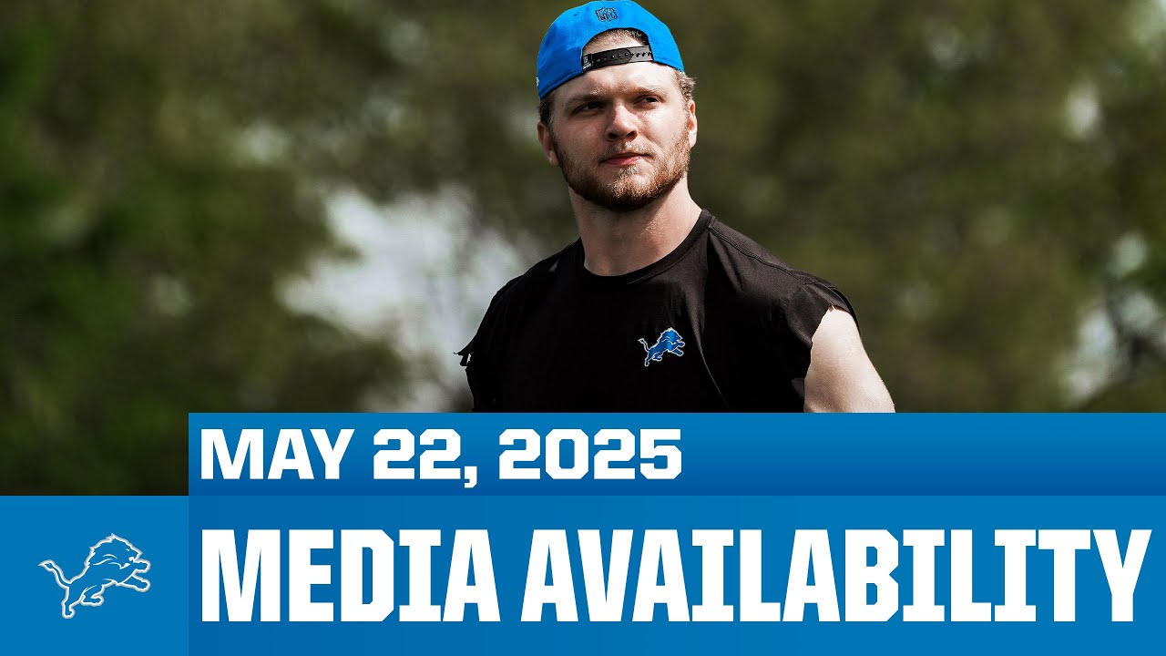 Detroit Lions players meet with the media | May 22, 2025