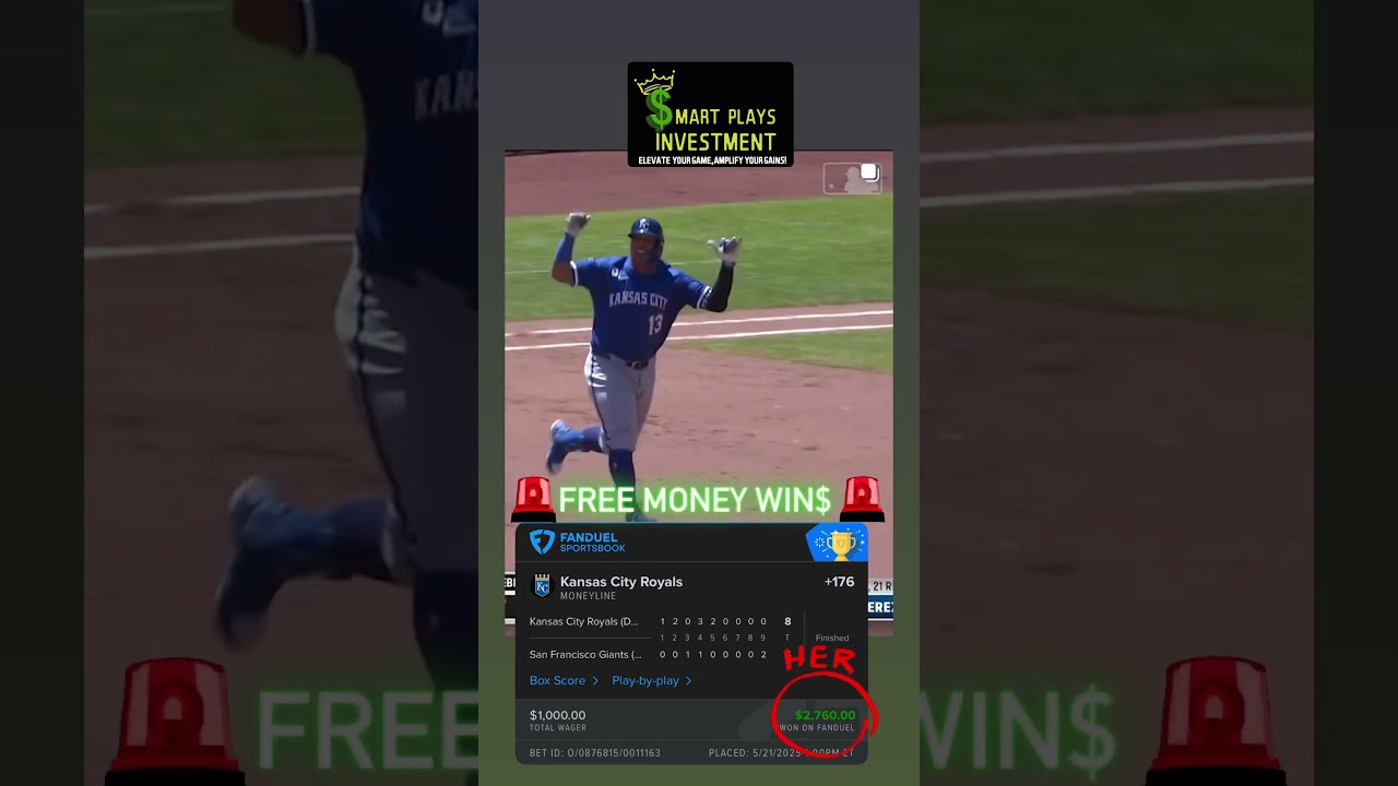 Kansas City Royals Beat San Francisco Giants 05/21/25 #MLB #Sports #Sportsbetting