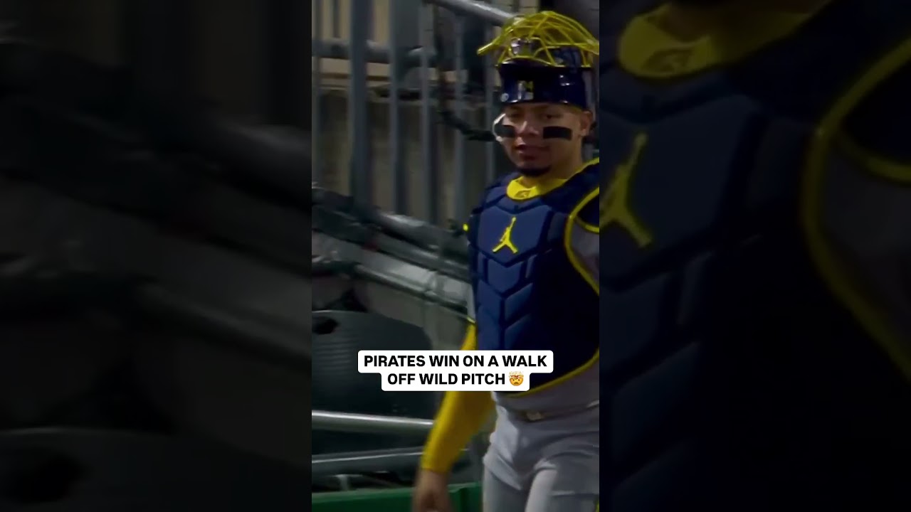 Pirates win on walk off wild pitch 😱 #baseball #mlb #pirates