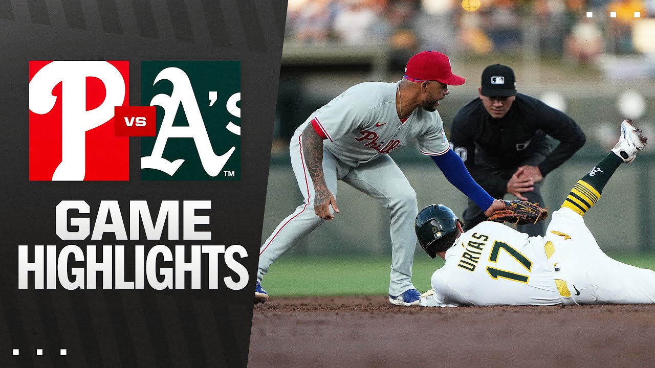 Philles vs. A's Game Highlights (5/23/25) | MLB Highlights
