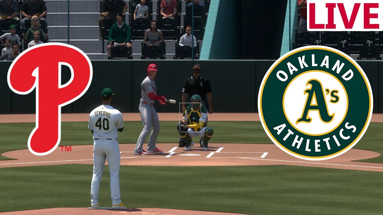 🔴LIVE 🔴Philadelphia Phillies vs Oakland Athletics/May 23/Major League Baseball/MLB the show 25