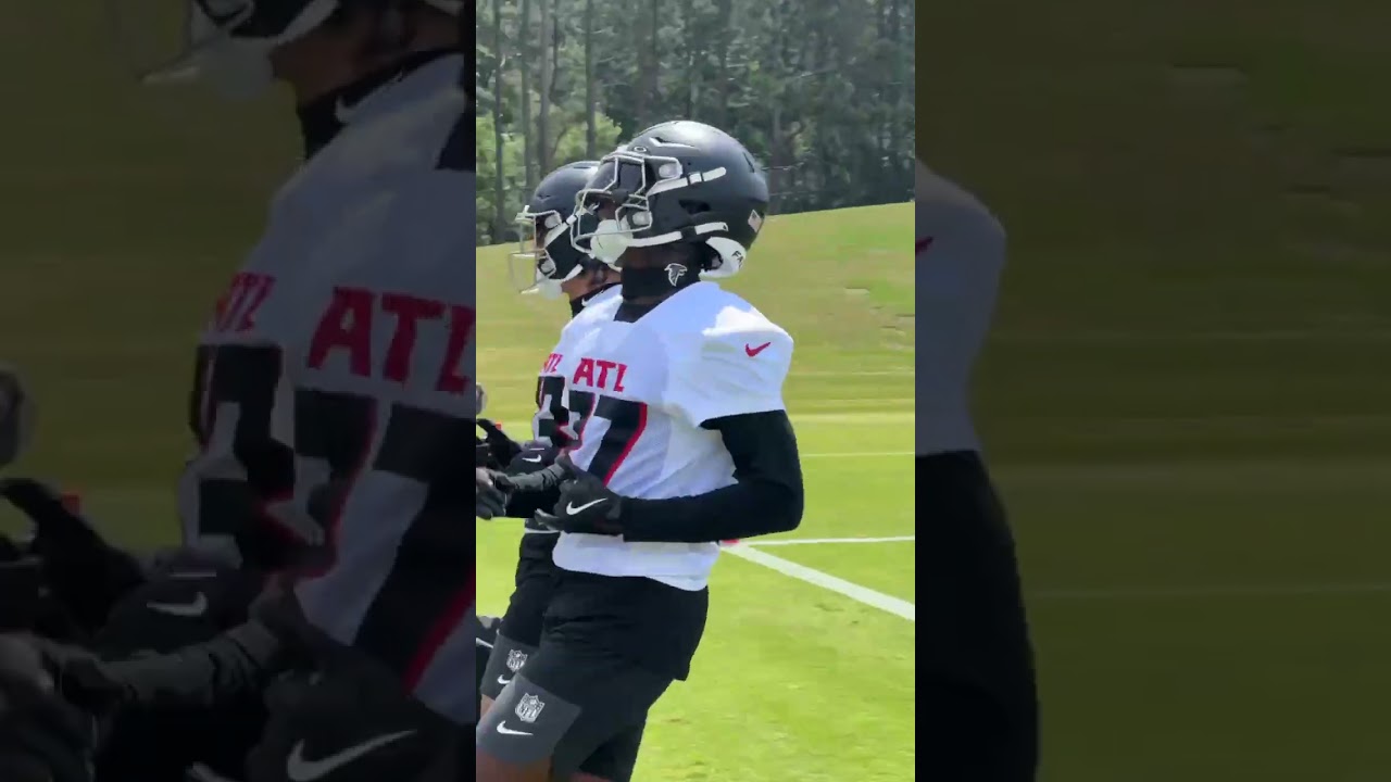 Billy Bowman Jr. 🤝 Cobee Bryant getting in work at rookie minicamp #nfl #falcons #football