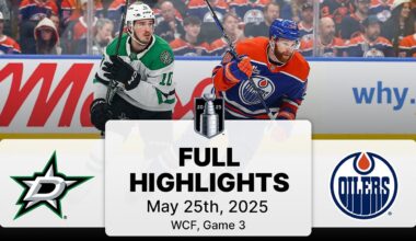 NHL Highlights | Stars vs. Oilers | Gm 3 | May 25, 2025