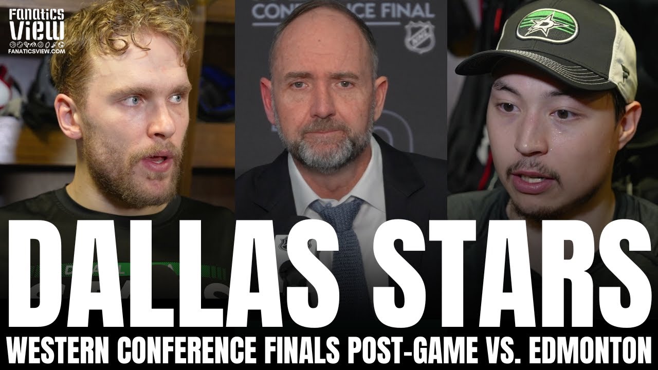 Mikko Rantanen, Pete DeBeor & Jason Robertson Respond to Dallas Stars WCF GM3 Loss vs. Edmonton