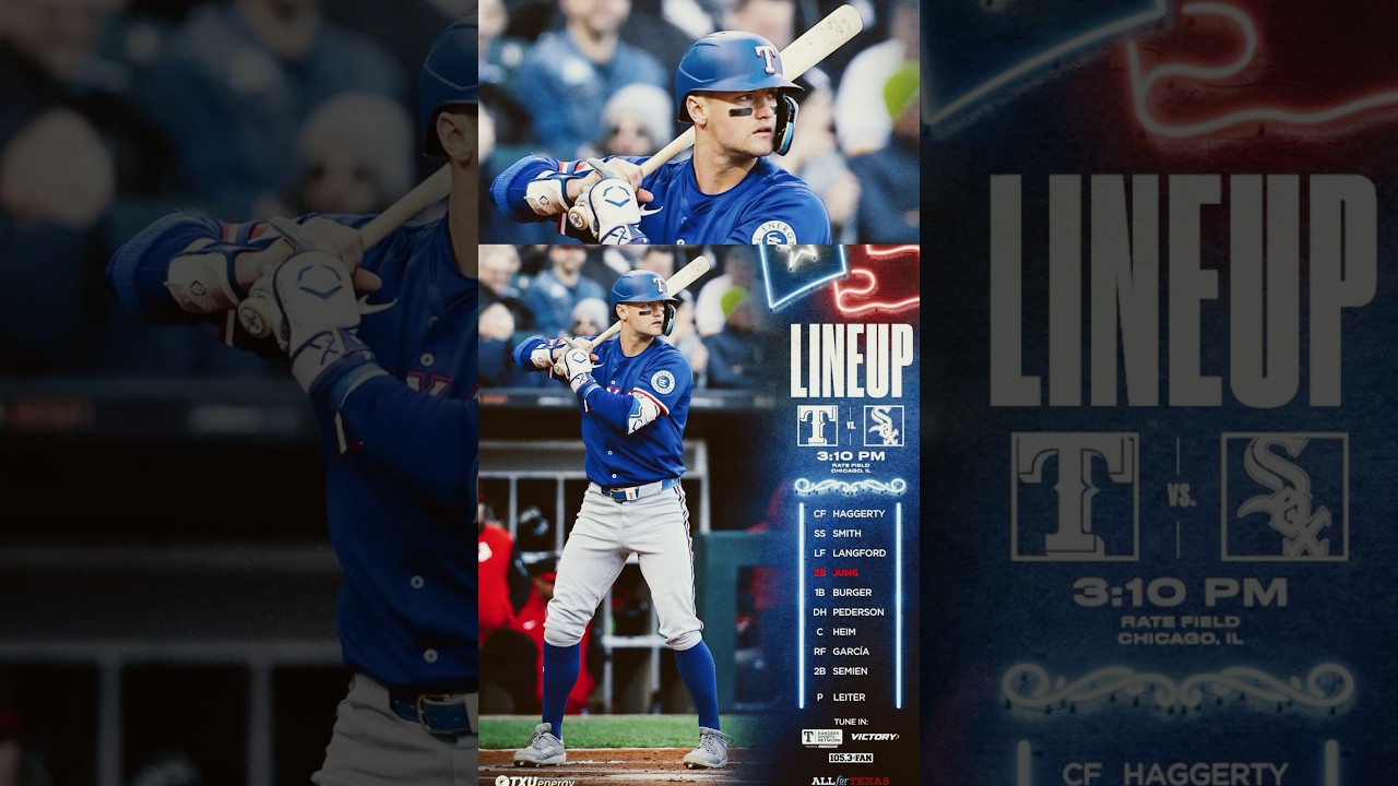 Texas Rangers Pregame Thoughts & Lineup for Saturday’s Game vs the Chicago White Sox