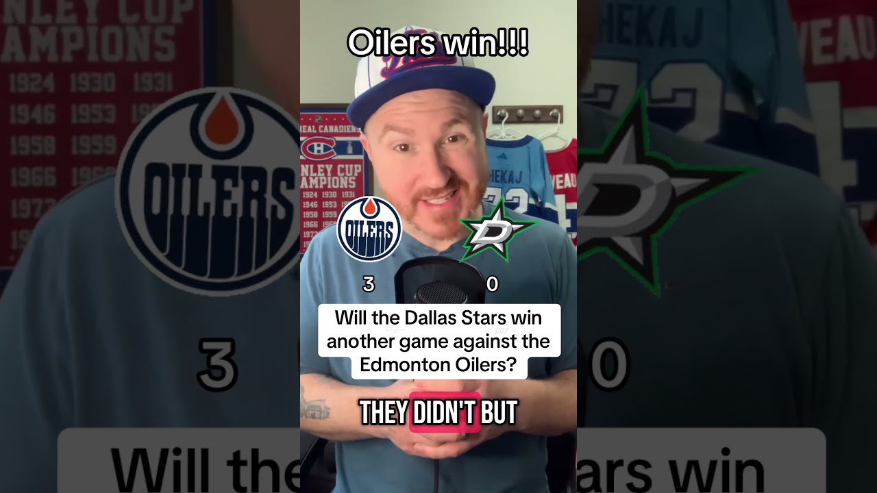 The Edmonton Oilers win Game 2 against the Dallas Stars!