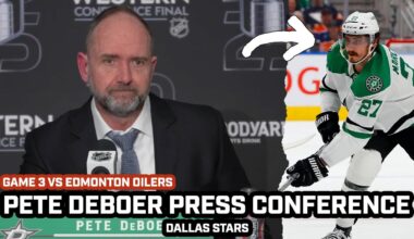 Pete DeBoer FRUSTRATED After Stars Go Down 2-1 vs Oilers
