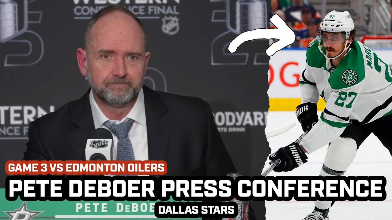 Pete DeBoer FRUSTRATED After Stars Go Down 2-1 vs Oilers