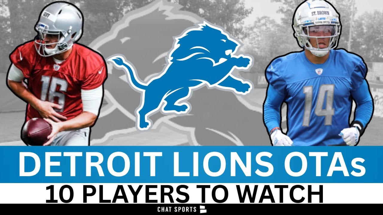 Detroit Lions OTAs: Top 10 Players To Watch Ft. Jared Goff, Isaac TeSlaa, Jameson Williams