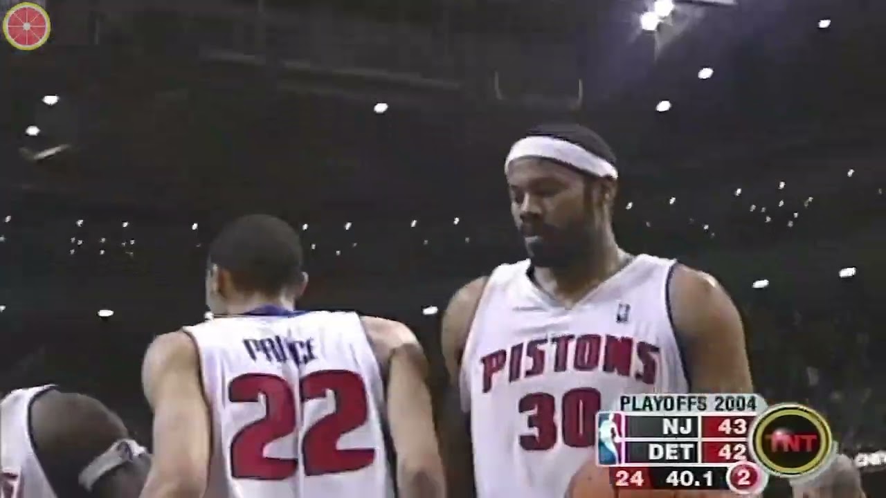 Throwback NBA Playoffs ECSF 2004.5.14 New Jersey Nets at Detroit Pistons G5 FHD