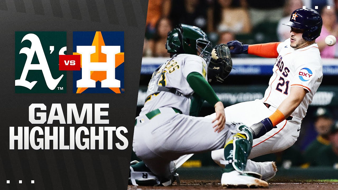 A's vs. Astros Game Highlights (5/27/25) | MLB Highlights