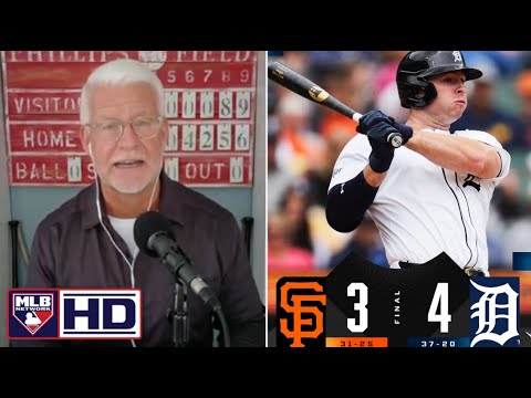 MLB Network | Steve Phillips REACTS AL-leading Detroit Tigers to 4-3 sweep-earning win over Giants