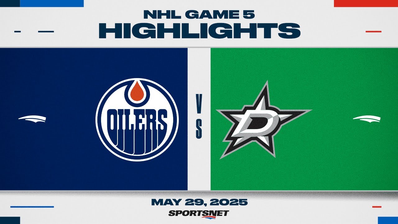 NHL Game 5 Highlights | Oilers vs. Stars - May 29, 2025