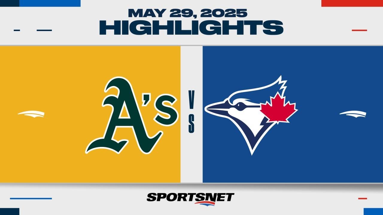 MLB Highlights | Athletics vs. Blue Jays - May 29, 2025