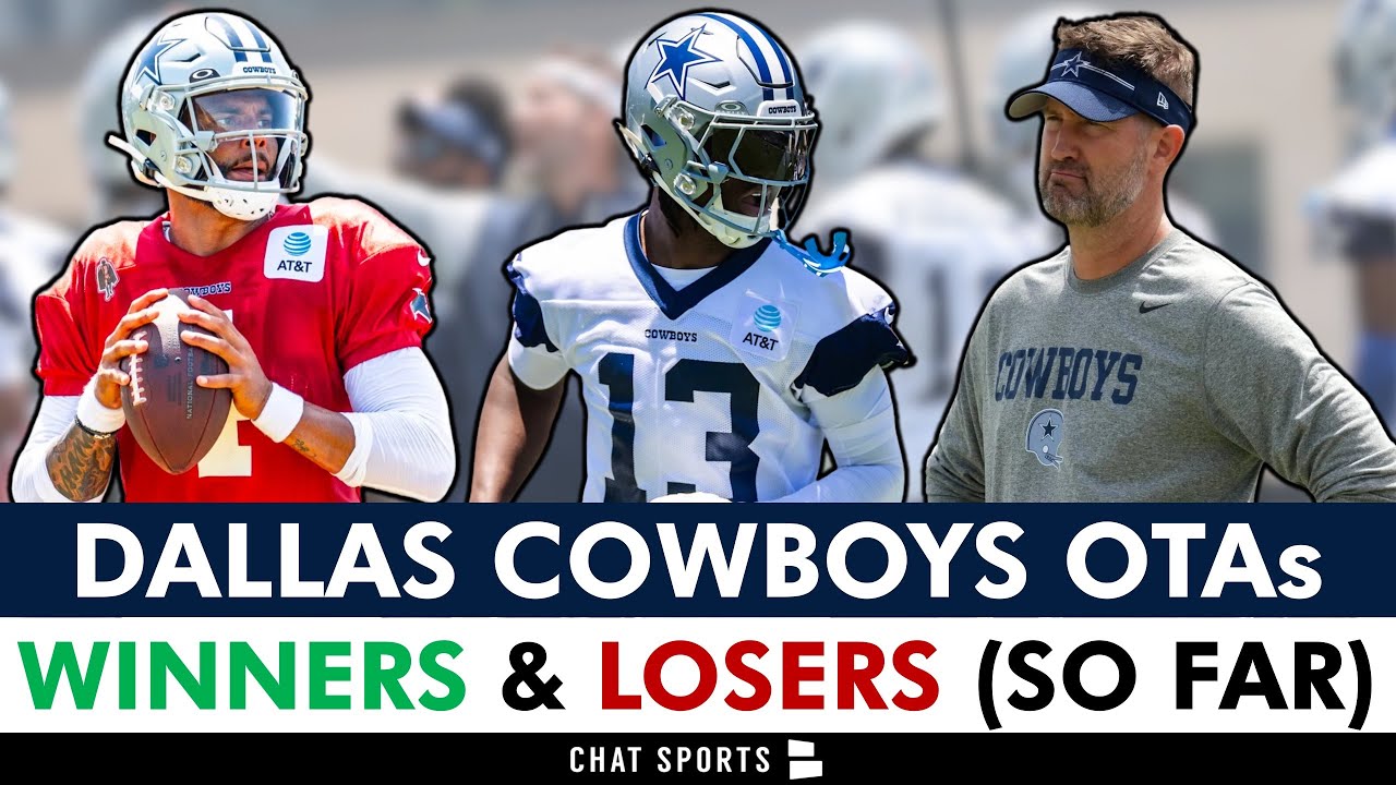 Dallas Cowboys OTAs Winners And Losers Ft. George Pickens, Jack Sanborn, Tyler Guyton & Dak Prescott