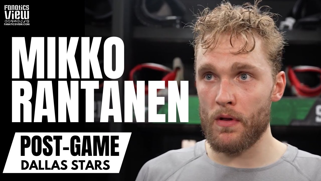 Mikko Rantanen Responds to Dallas Stars PULLING Jake Oettinger, WCF Series Loss vs. Edmonton Oilers