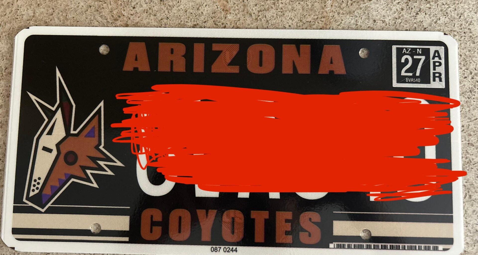 They still had Yotes plates