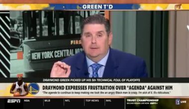 Brian WindHorst says people around the league have been complaining about how Draymond Green gets away with too many flagrant and technical fouls