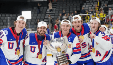Utah Mammoth Repping Gold at IIHF (From Garlands Insta)