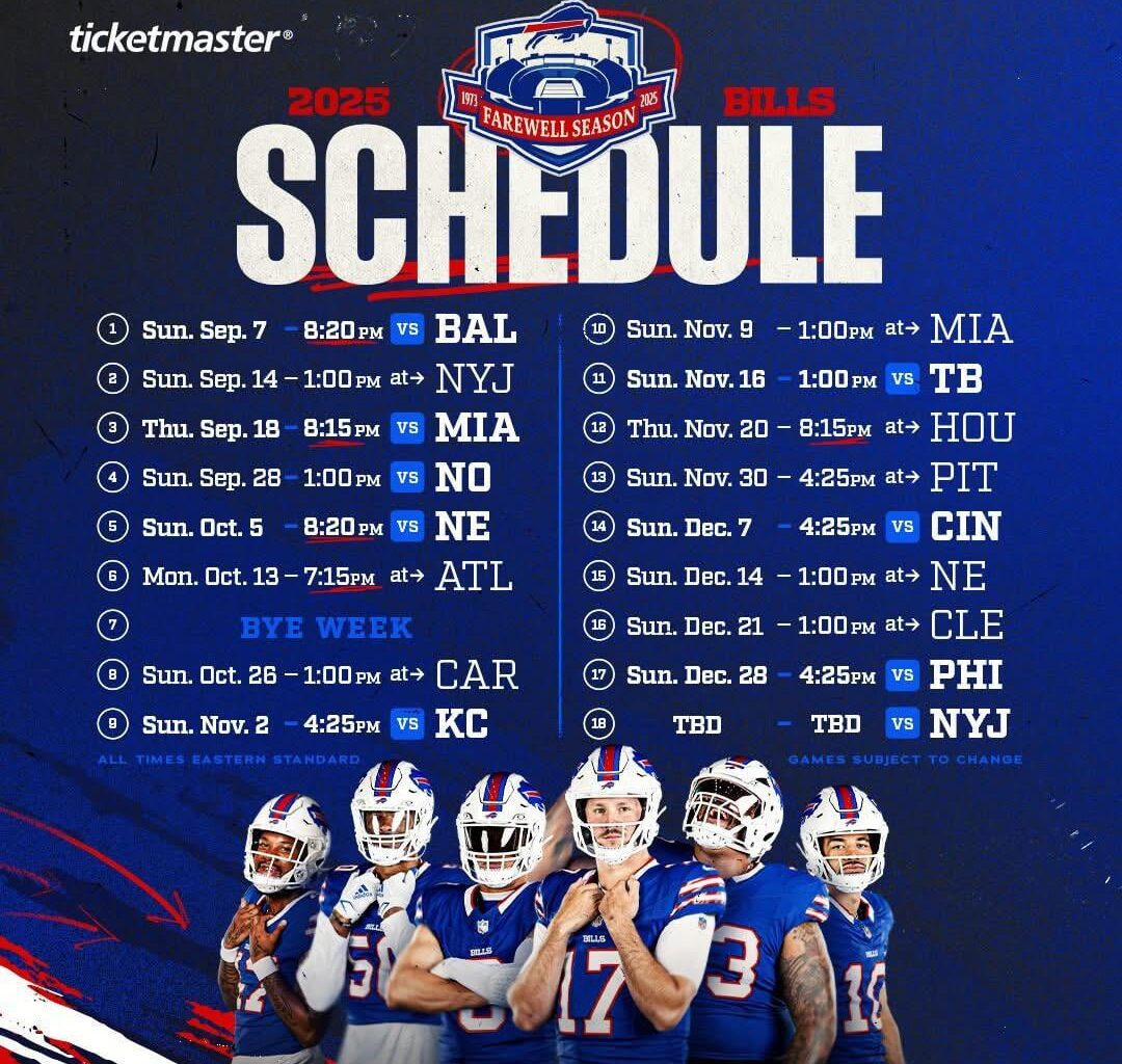 What you all think of this year schedule ??!!